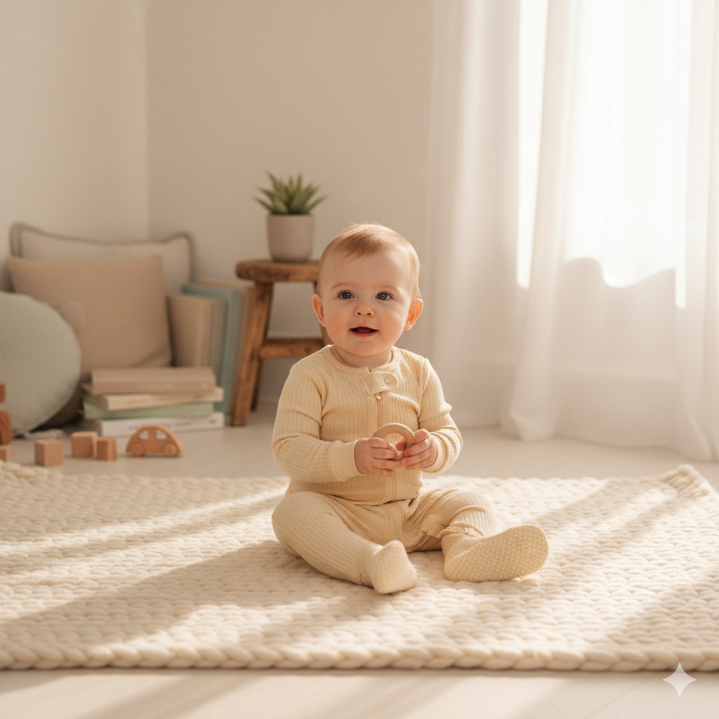 BUTTER YELLOW RIBBED ZIPPER SLEEPSUIT