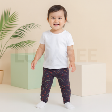GREY BOYS PRINTED PANTS