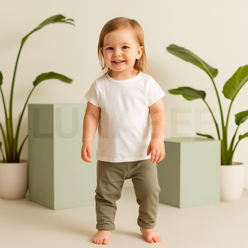 SAGE GREEN PLAIN PANTS