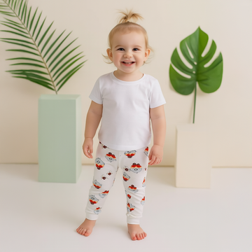 PRINTED COTTON PANTS