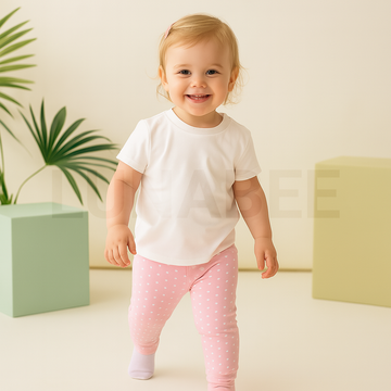 PINK POLKA DOTTED PANTS