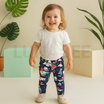 NAVY BLUE PATTERNED PANT