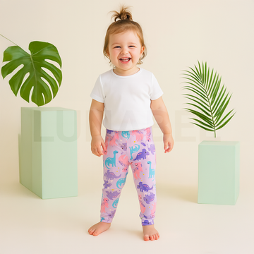 PURPLE DINOSAUR PATTERNED PANTS