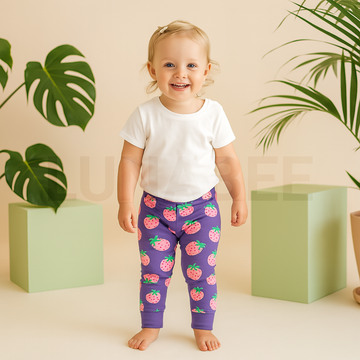 PURPLE STRAWBERRY PANTS