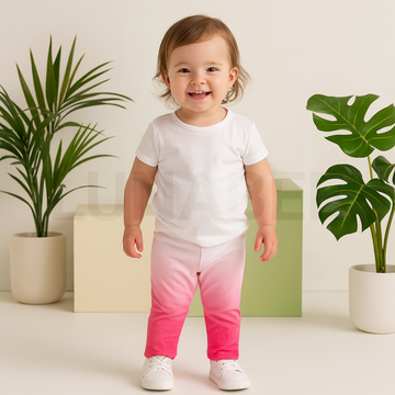 GIRLS PINK COLOURED PANTS