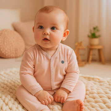 PASTEL ROSE GIRLS ROMPER
