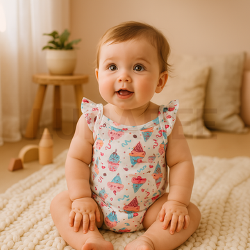 ICECREAM PRINTED ONESIE
