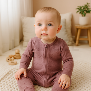 PINK STAR PATTERNED ROMPER