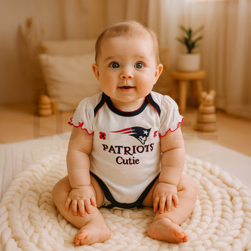 WHITE PRINTTED COTTON ONESIE