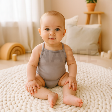 SPAGHETTI STRAP RIBBED ONESIE