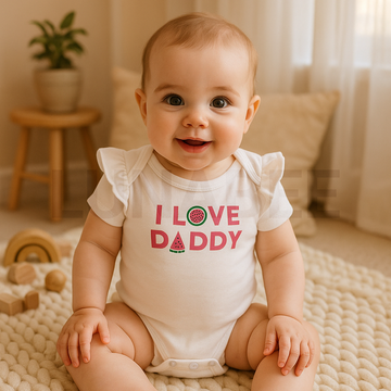 I LOVE DADDY PRINTED ONESIE