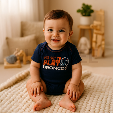 NAVY BLUE PRINTED ONESIE