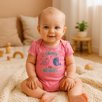 GARANIMALS PINK BIRD PRINT ONESIE