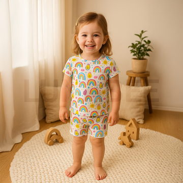 Rainbow print co ord set