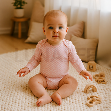 PINK FLORAL PRINTED ONESIE