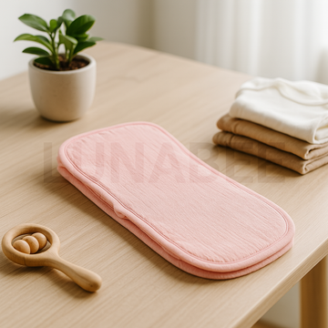 PINK PEACH MUSLIN BURP CLOTH