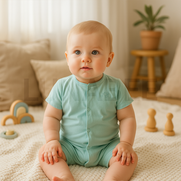 AQUA BLUE JUMPSUIT