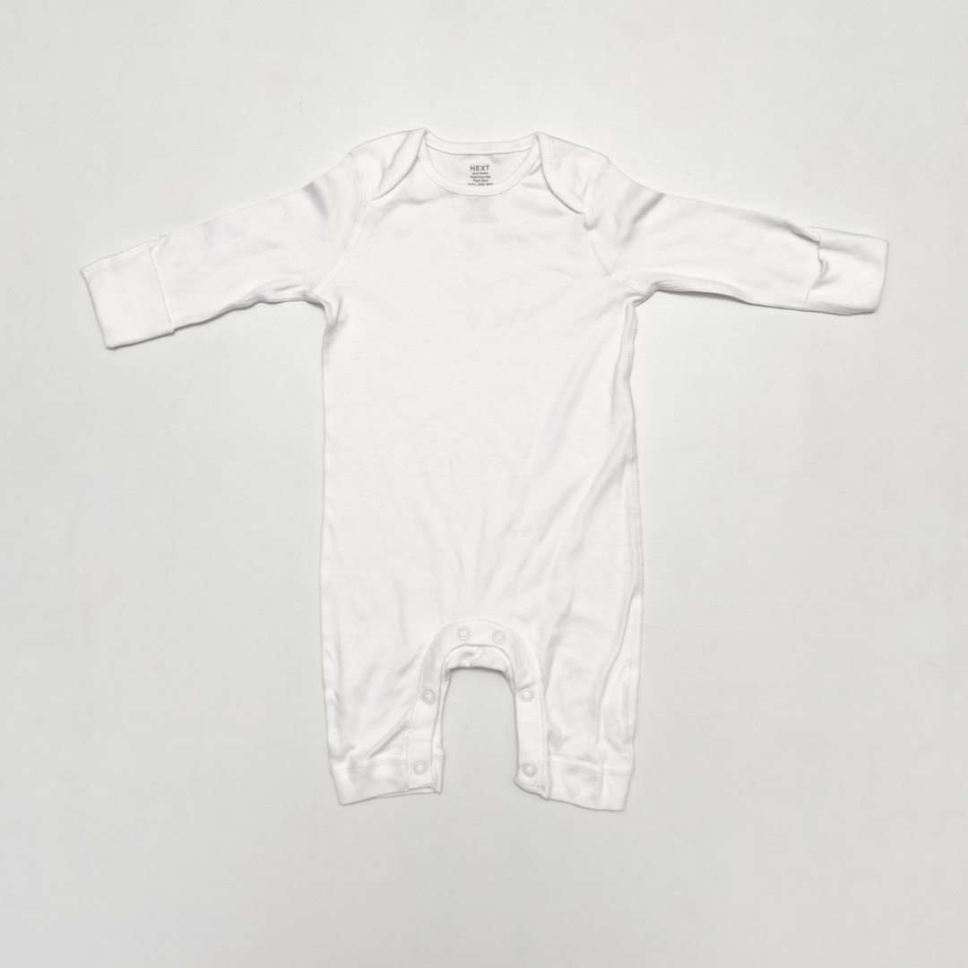 WHITE PLAIN ROMPER