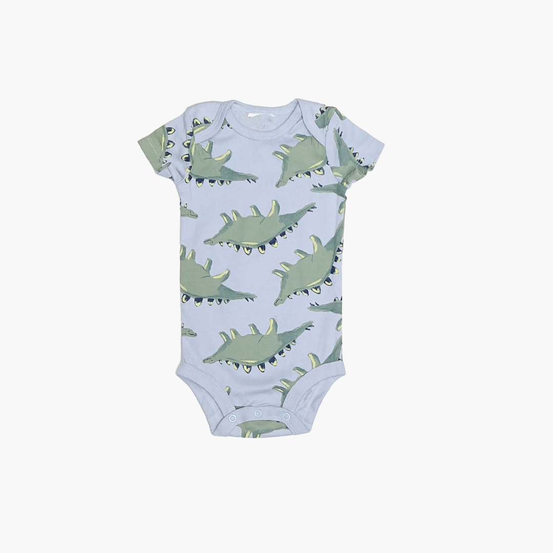 GREY BLUE DINO ONESIE