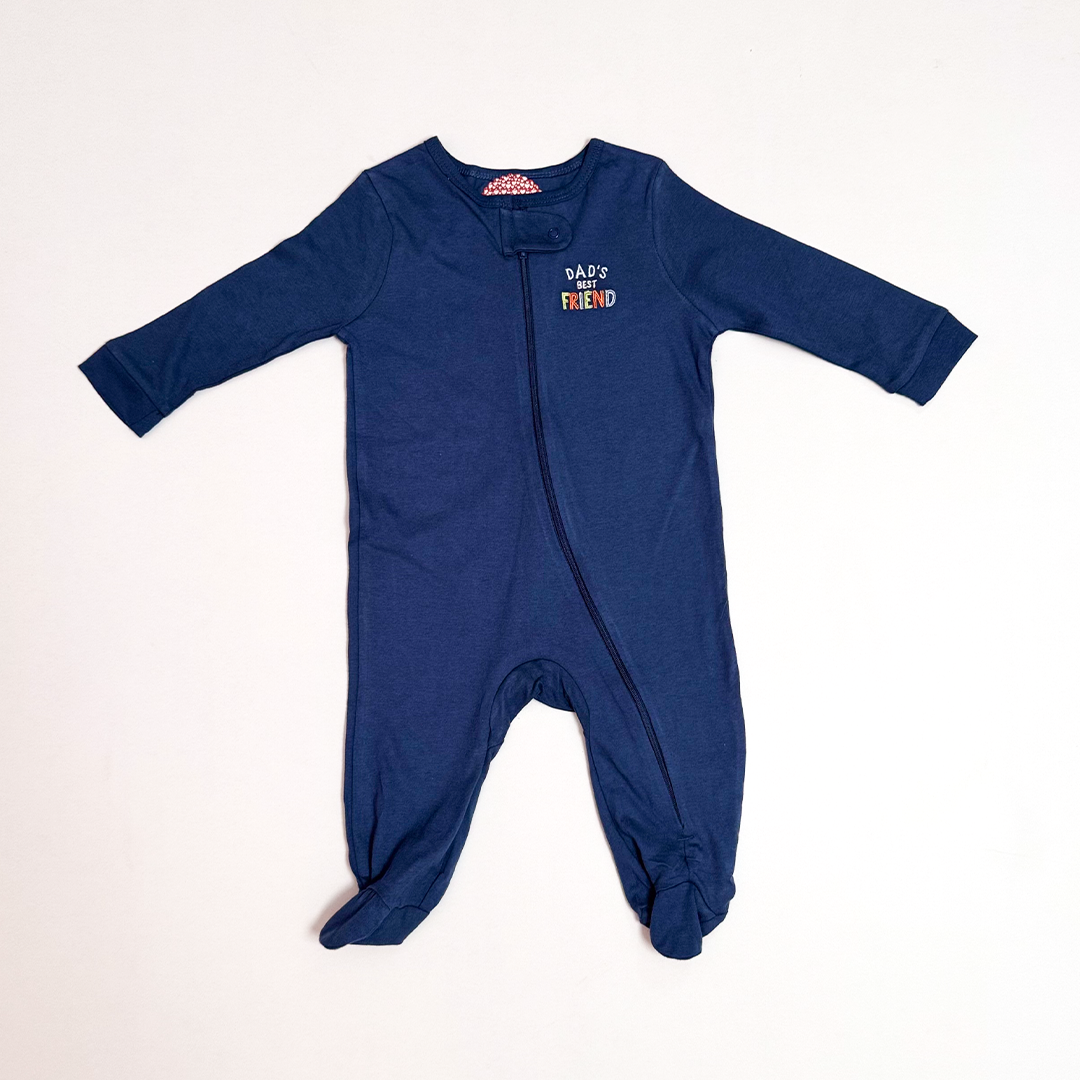 NAVY BLUE ZIPPER SLEEPSUIT