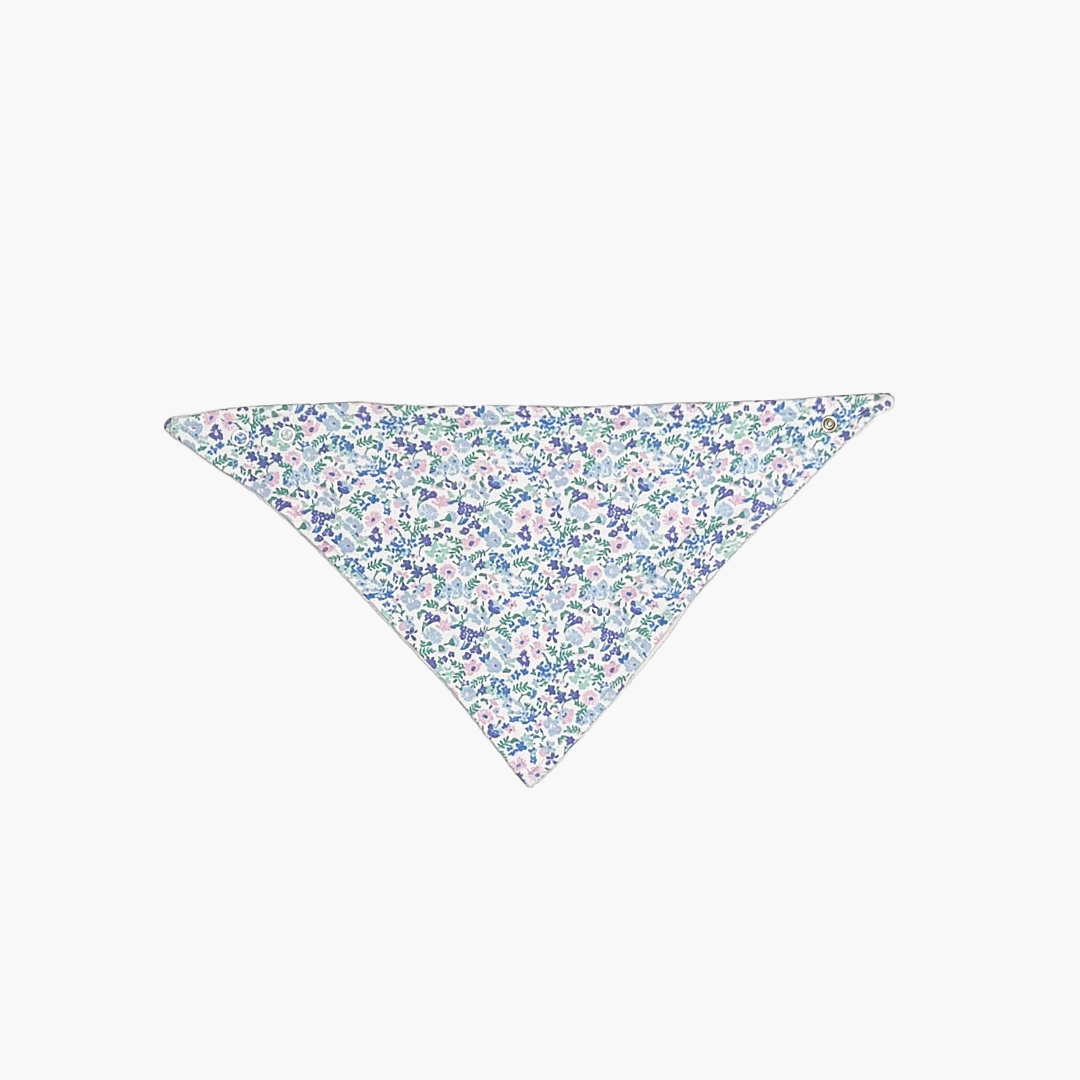 PURPLE FLORAL BANDANA BIBS