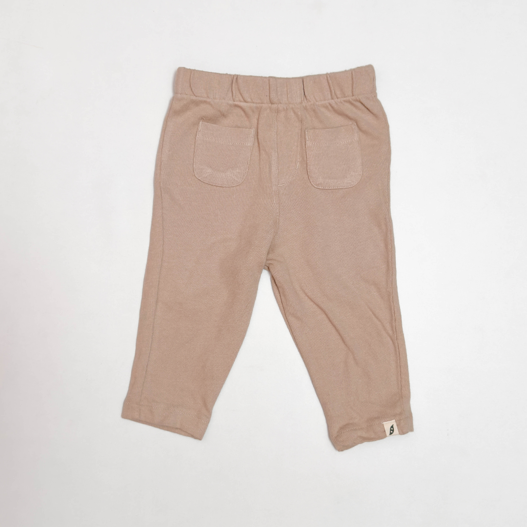 BEIGE RIBBED PANTS