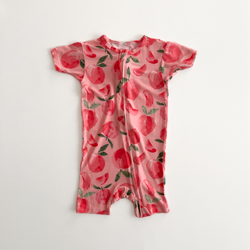 peach fruit printed jumpsuit