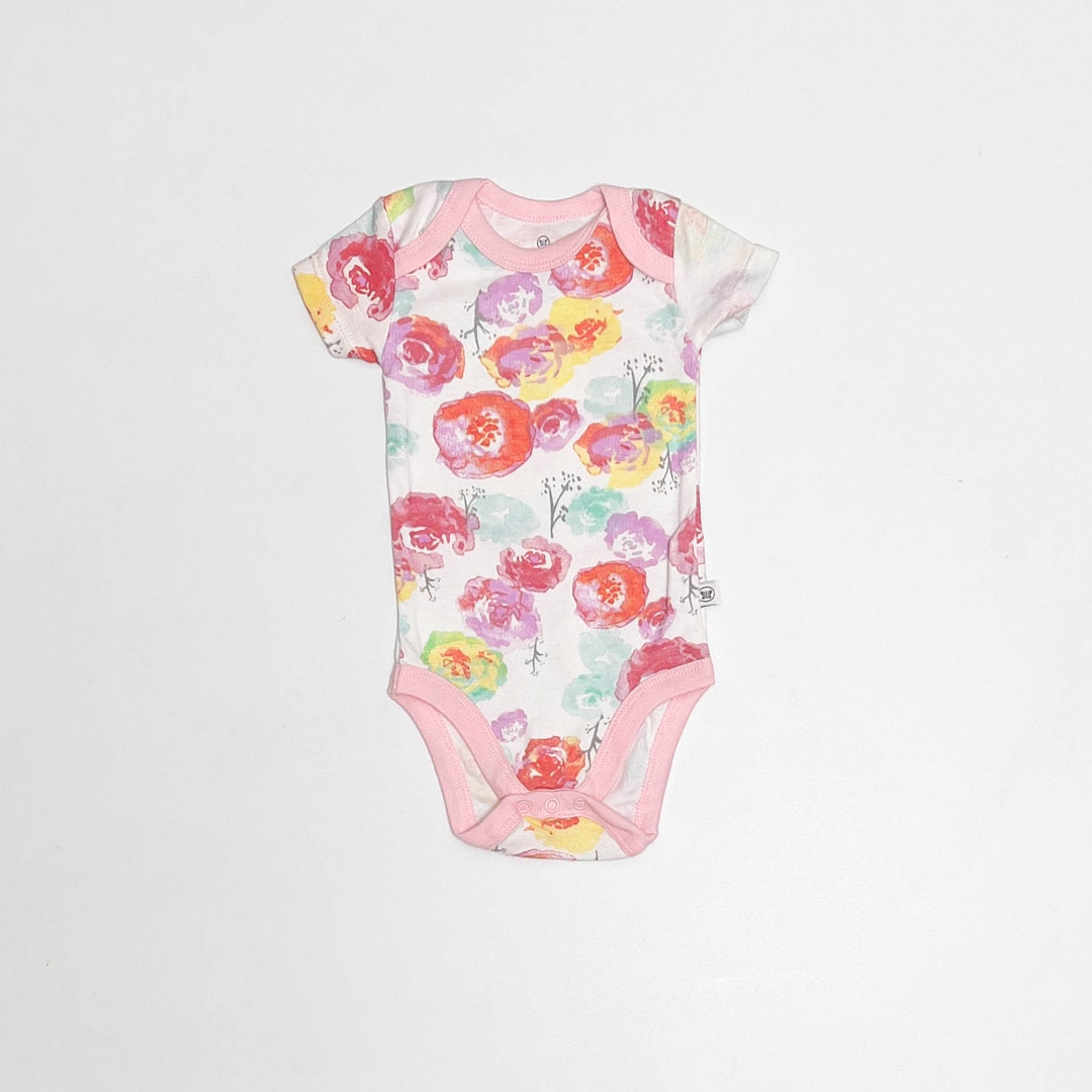PINK FLORAL ONESIE