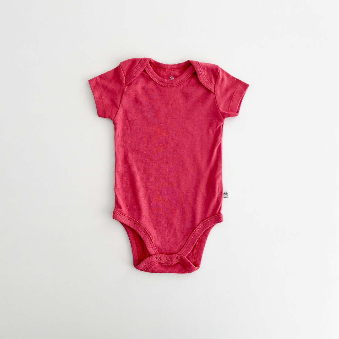 CORAL PINK PLAIN ONESIE