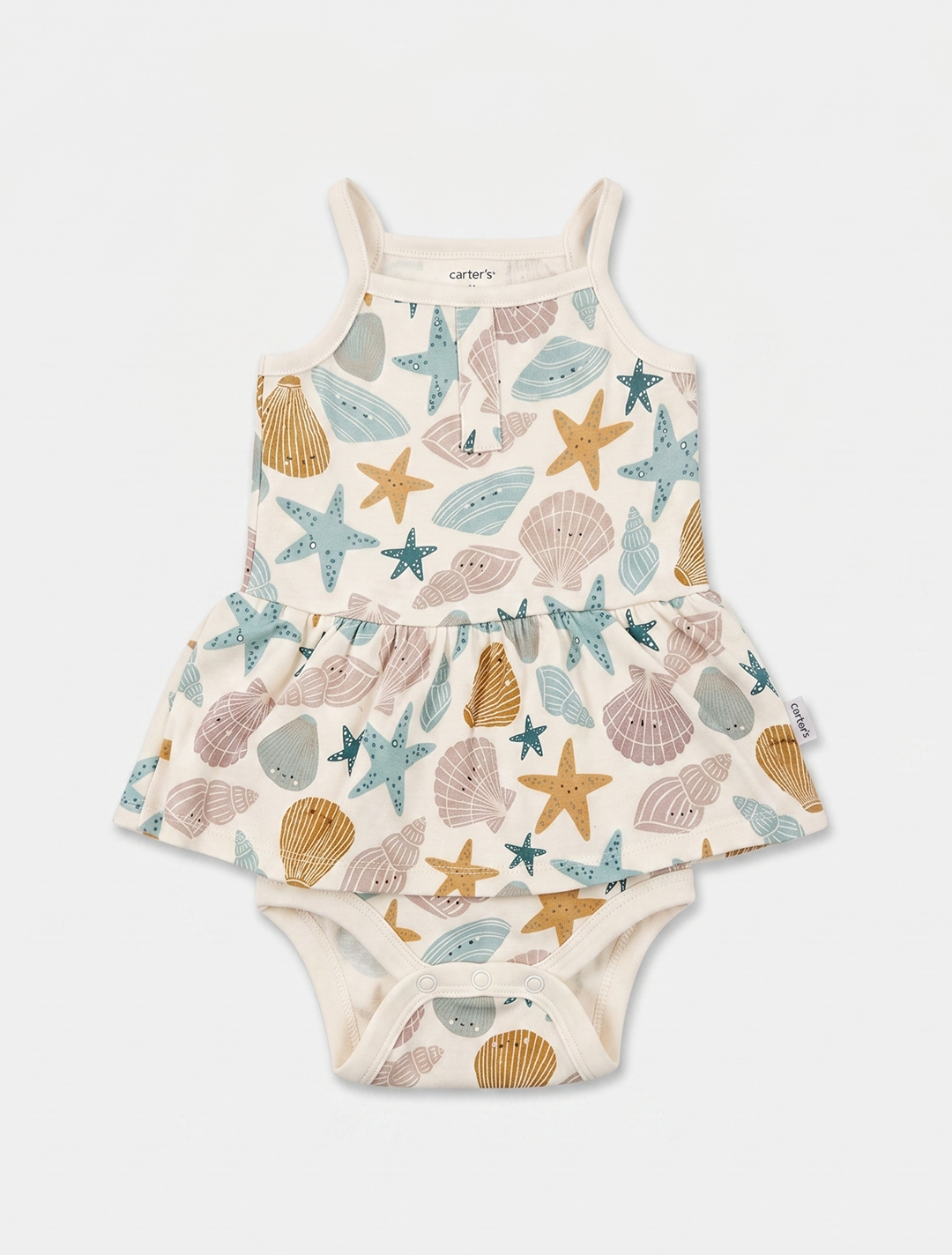 OCEAN PRINTED FANCY SUNSUIT