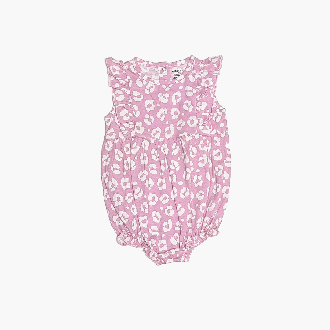 LAVENDER PATTERNED FANCY ONESIE