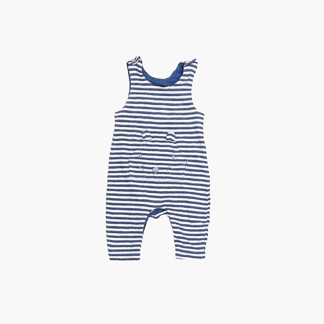 NAVY BLUE STRIPED ROMPER
