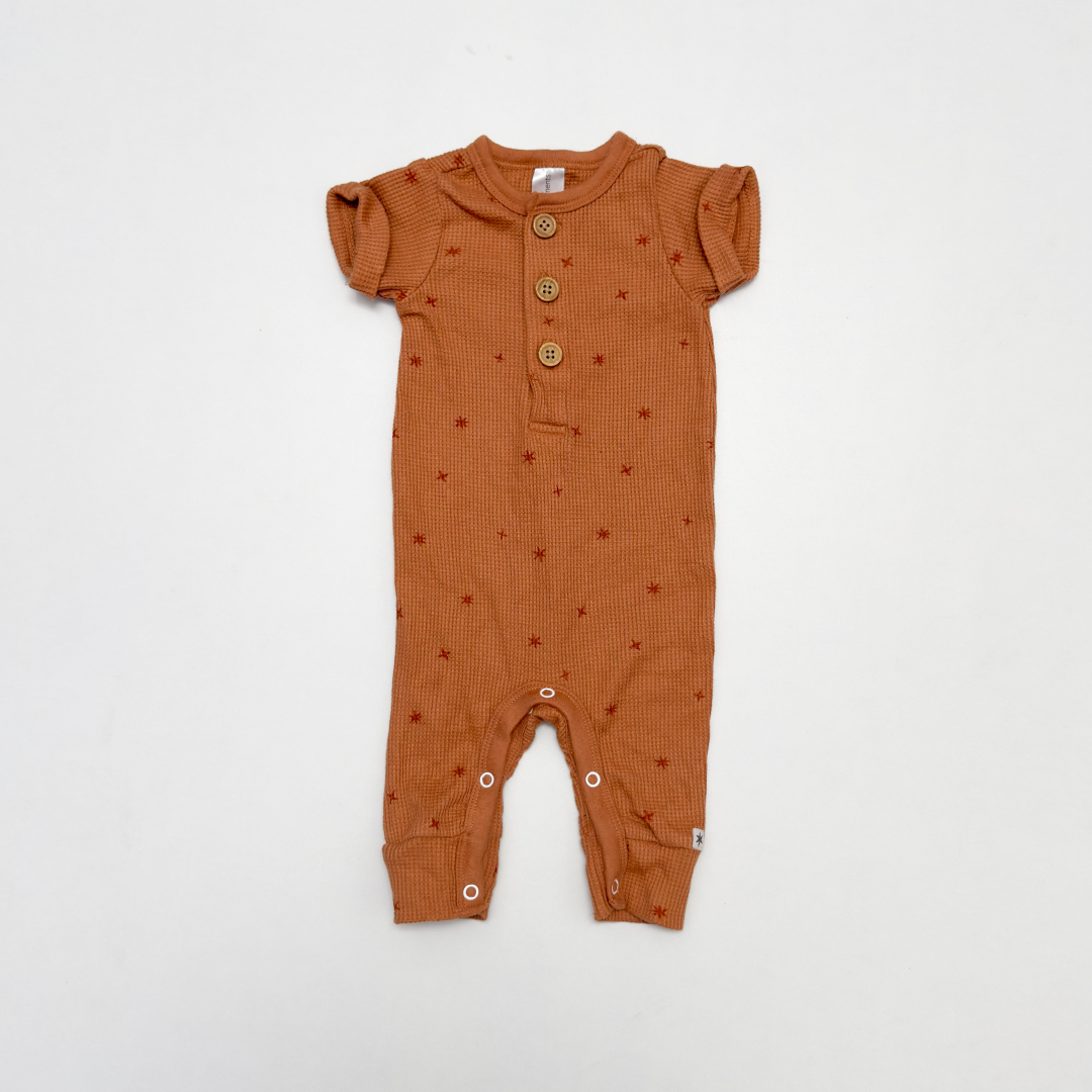 TAN BROWN KNITTED ROMPER