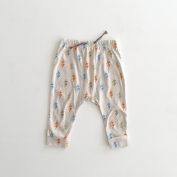 LIGHTNING PATTERNED COTTON PANTS