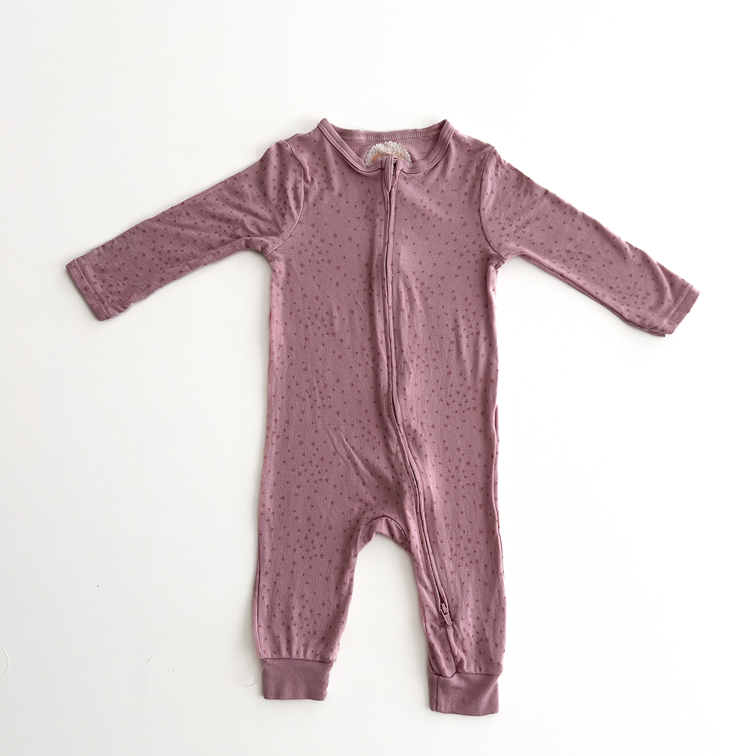 PINK STAR PATTERNED ROMPER