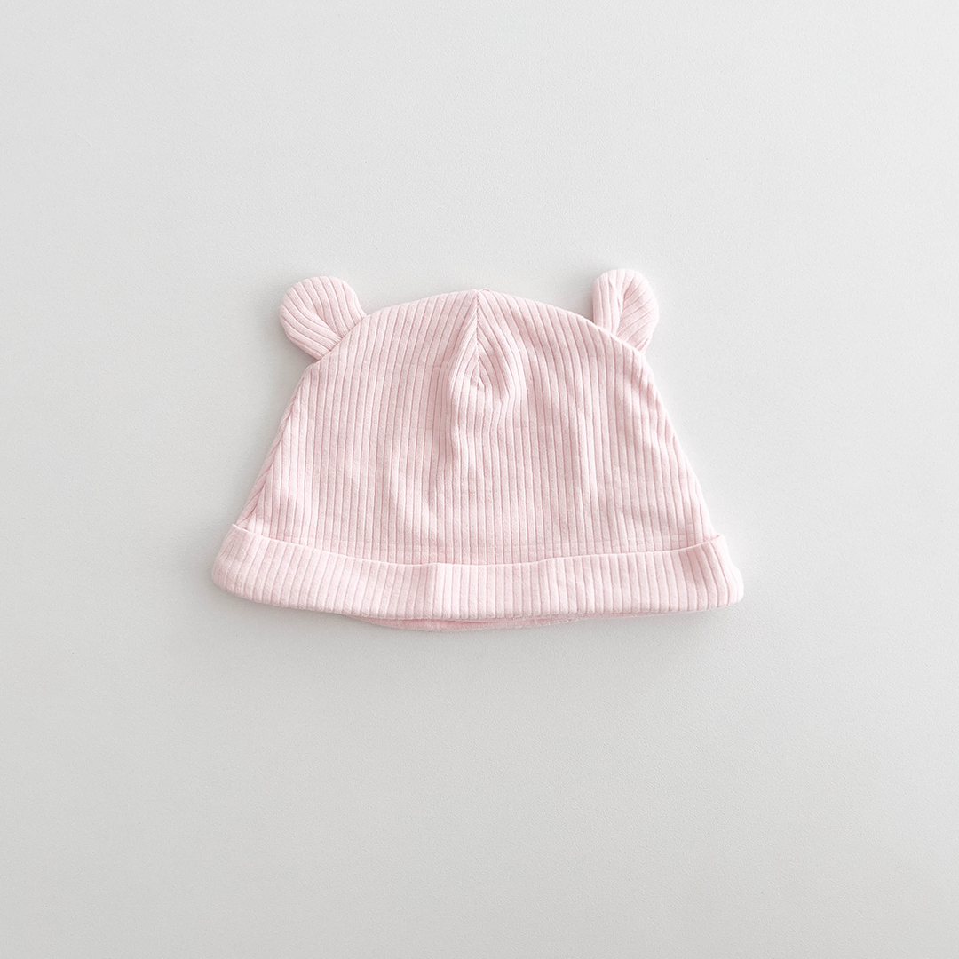 PINK RIBBED CAP