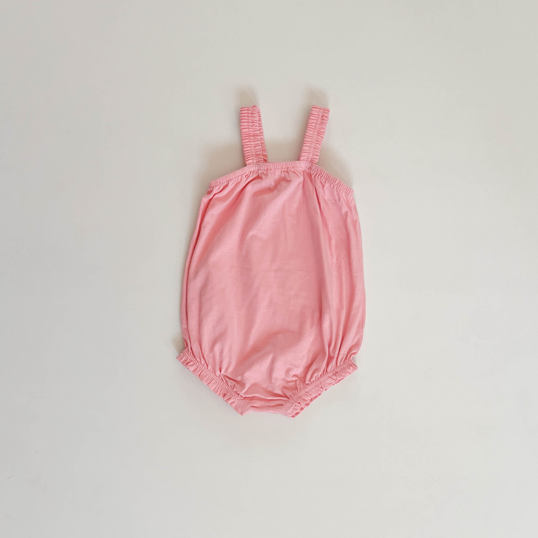 PINK PLAIN FANCY ONESIE