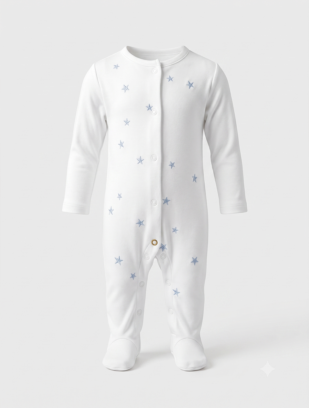 BLUE STAR PRINTED SLEEPSUIT