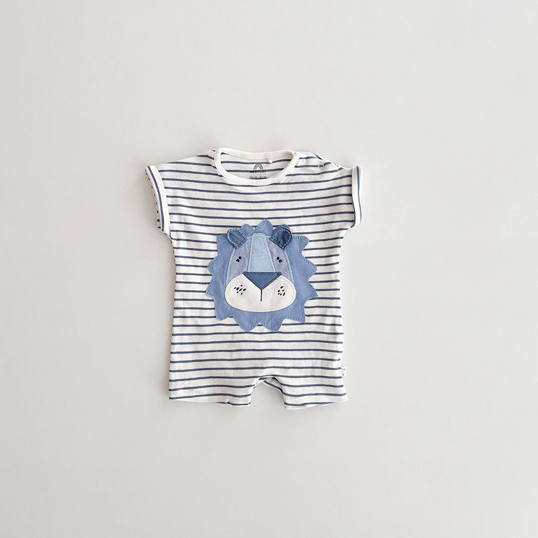 NEXT BABY BLUE STRIPED JUMPSUIT