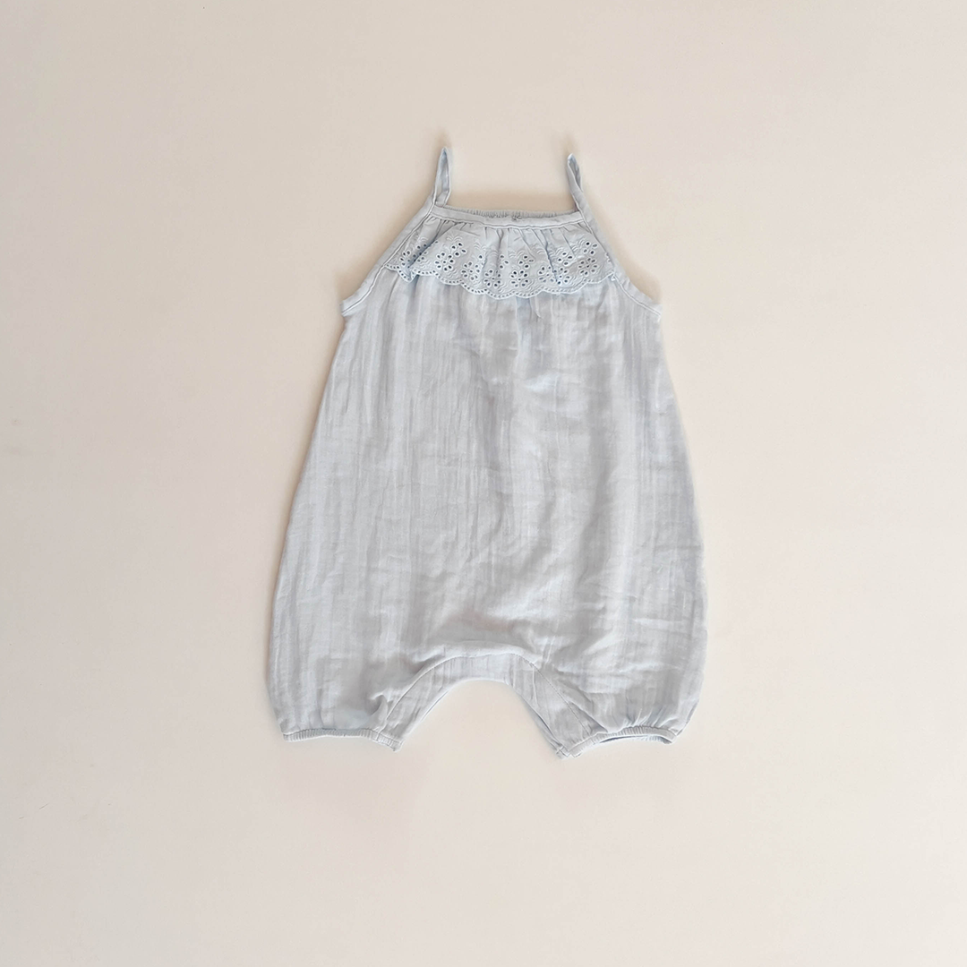 LIGHT BLUE MUSLIN JUMPSUIT