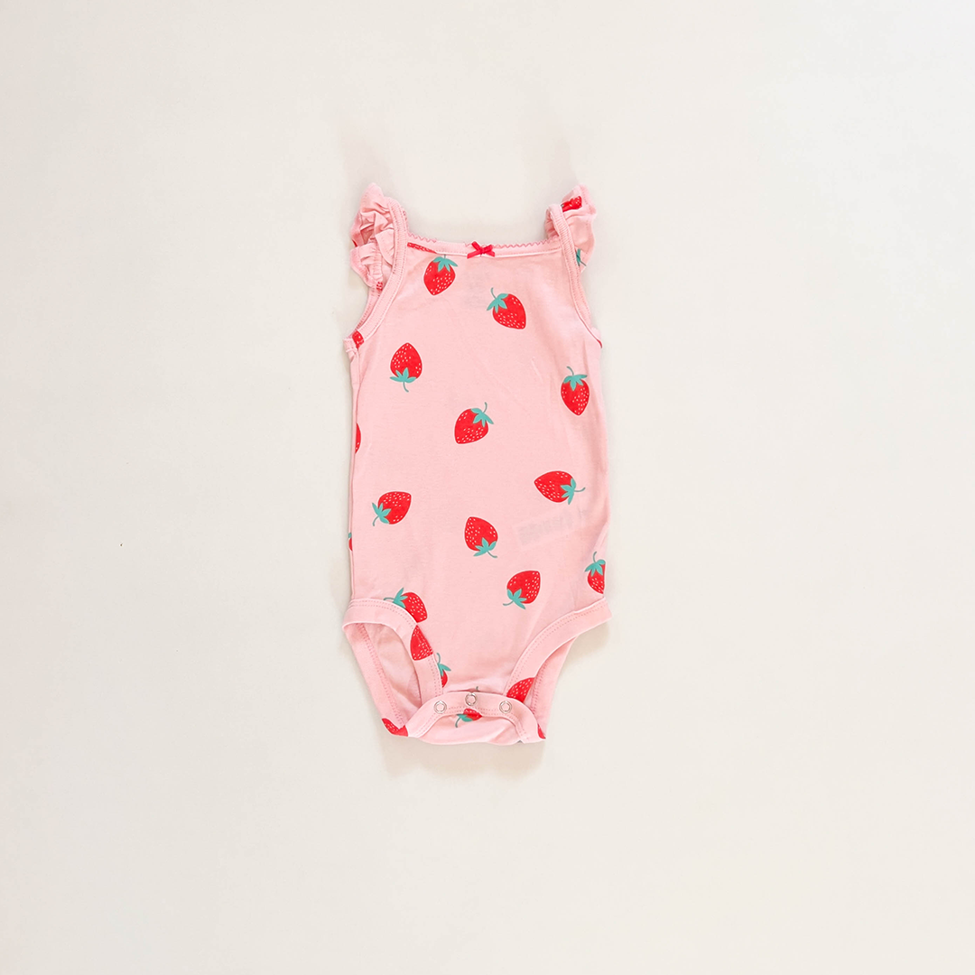 STRAWBERRY PRINTED ONESIE