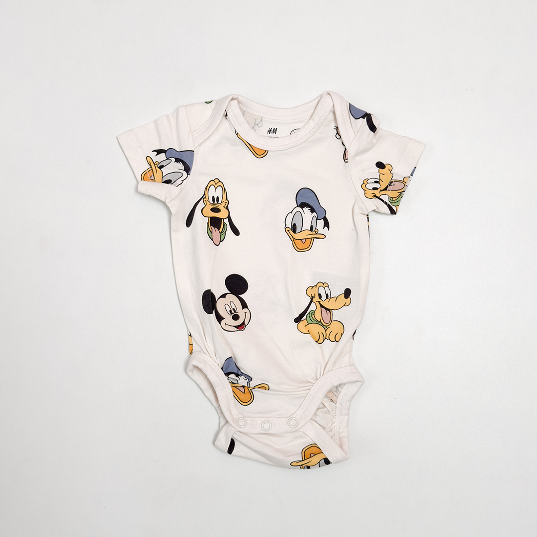 OFF WHITE DISNEY MICKEY PRINTED ONESIE