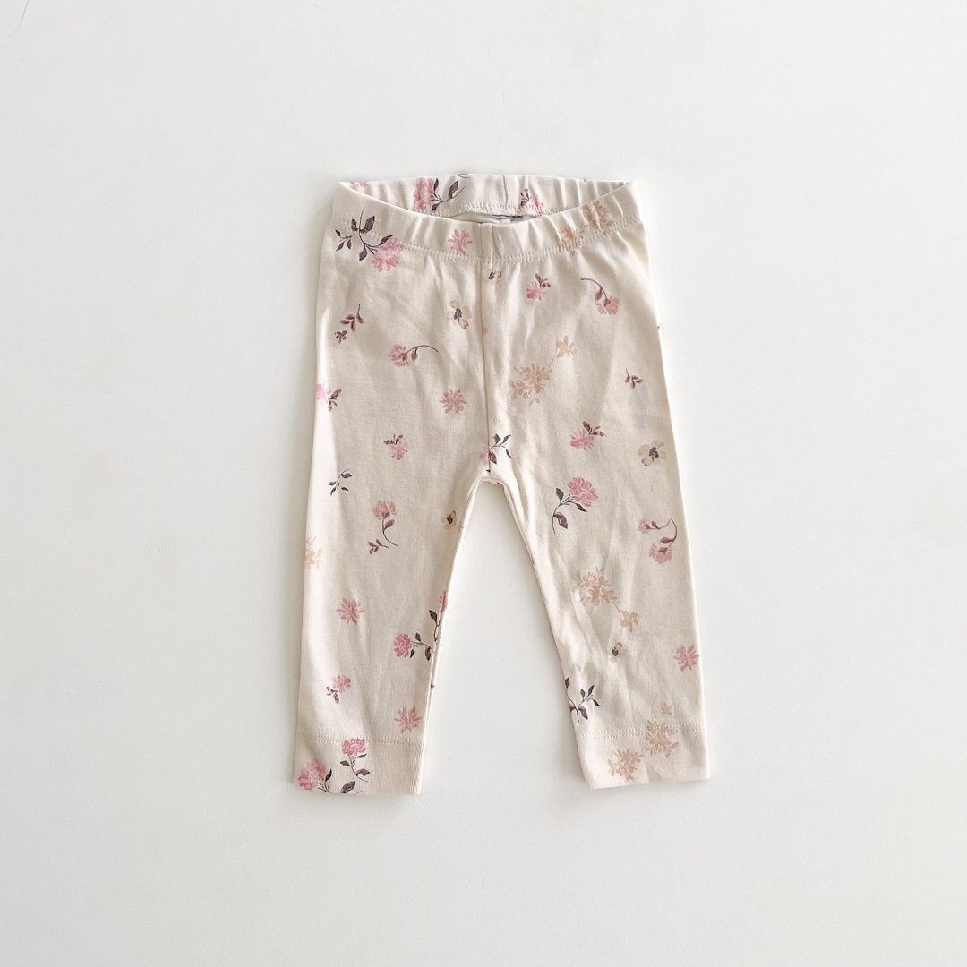 PINK FLORAL PRINTED PANTS