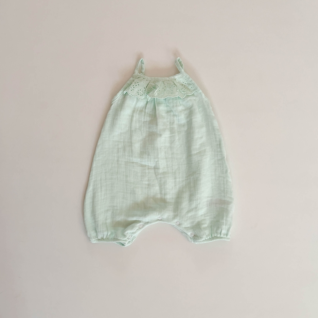 MINT GREEN MUSLIN JUMPSUIT