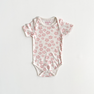 PINK FLORAL PRINT ONESISE