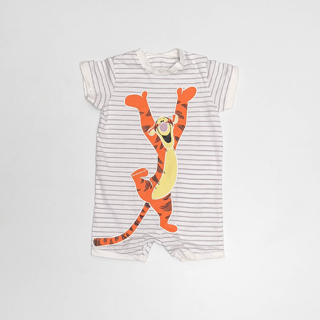 PRINTED STRIPED JUMPSUIT