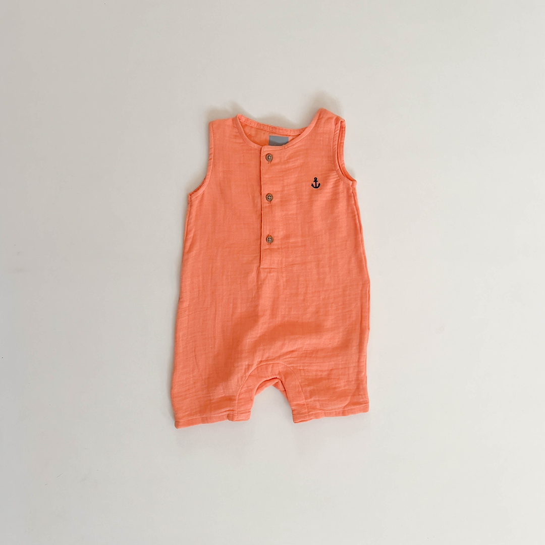 ORANGE MUSLIN JUMPSUIT