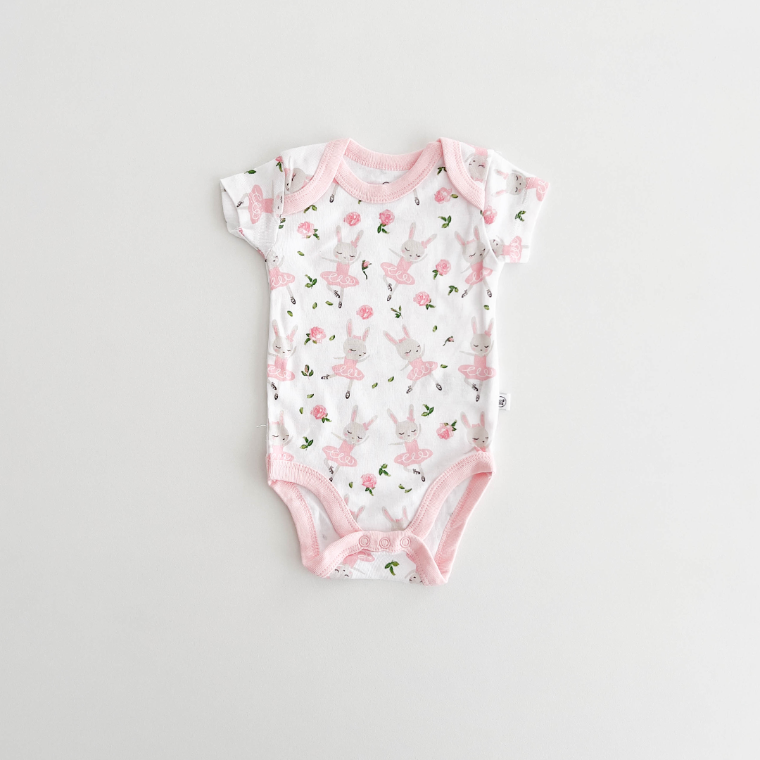 PINK PRINTED ONESIE