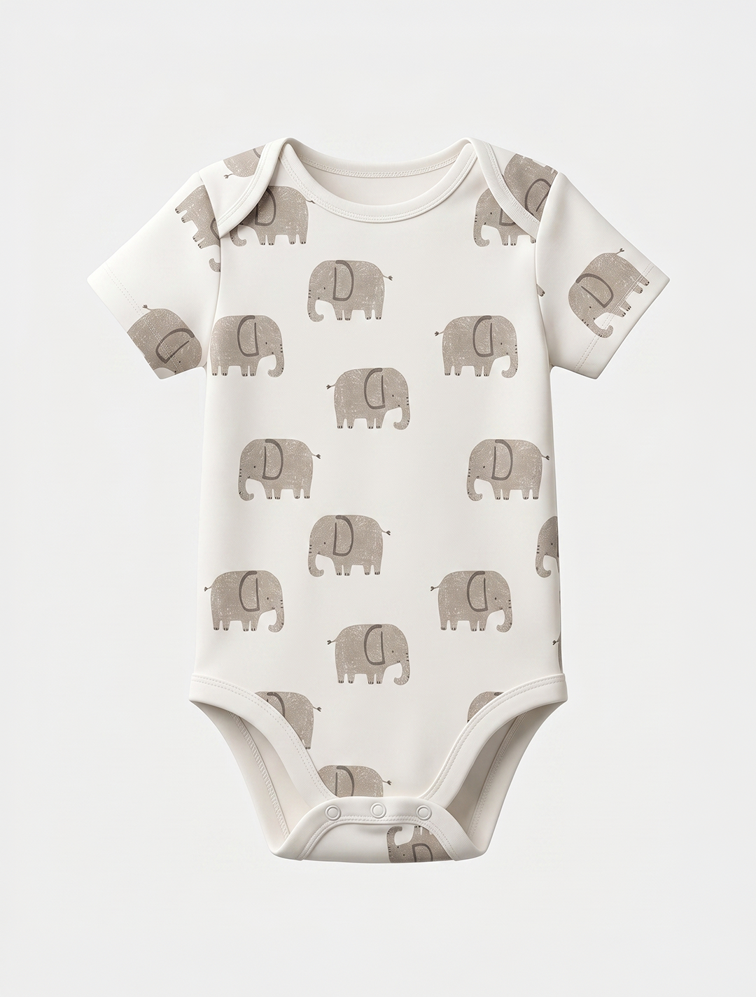 ELEPHANT PRINTED ONESIE