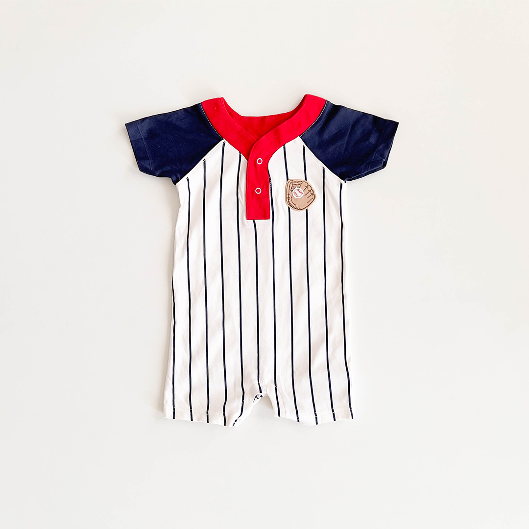 BOYS STRIPED JUMPSUIT